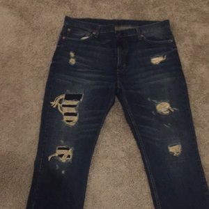 Levi Distressed Jeans 40x32